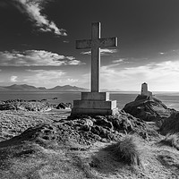 Buy canvas prints of The Cross at Llanddwyn Island, Anglesey. by Colin Allen