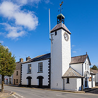 Buy canvas prints of Laugharne Town Hall, Carmarthenshire, Wales. by Colin Allen