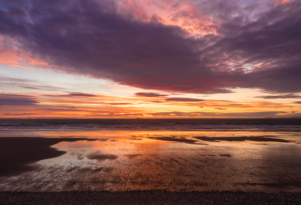 Sunset at Newgale, Pembrokeshire, Wales. Picture Board by Colin Allen