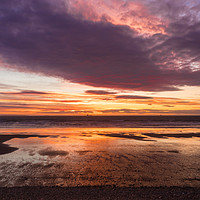 Buy canvas prints of Sunset at Newgale, Pembrokeshire, Wales. by Colin Allen