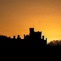 Buy canvas prints of St Brides Castle at Sunset. by Colin Allen