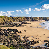Buy canvas prints of Marloes Beach, St Brides Bay, Pembrokeshire, Wales by Colin Allen