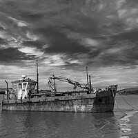 Buy canvas prints of Vicky Leigh, Ferryside, Carmarthenshire. B/W  by Colin Allen