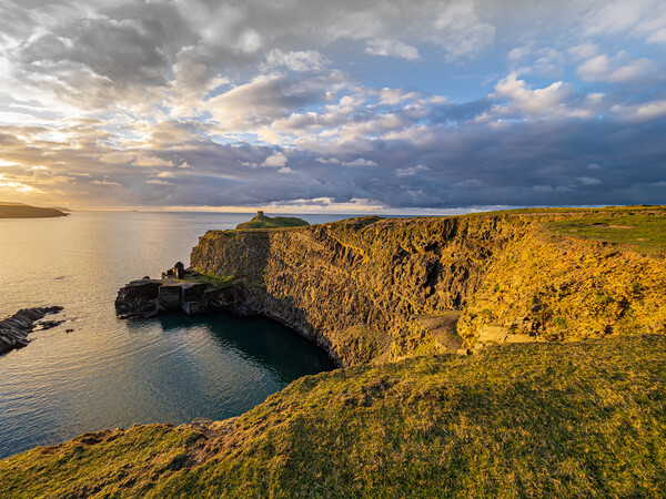Blue Lagoon, Abereiddy, Pembrokeshire - Sunset. Picture Board by Colin Allen