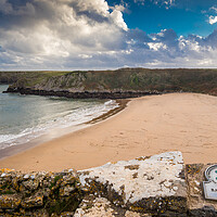 Buy canvas prints of Barafundle Beach, Pembrokeshire. by Colin Allen