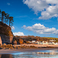 Buy canvas prints of Amroth Beach, Pembrokeshire, Wales. by Colin Allen