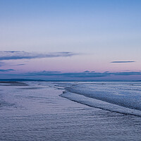 Buy canvas prints of Pendine Beach at Sunset.   by Colin Allen