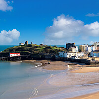 Buy canvas prints of Tenby North Beach, Pembrokeshire, Wales. by Colin Allen