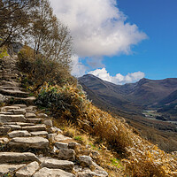 Buy canvas prints of The Path to Ben Nevis, Scotland.  by Colin Allen