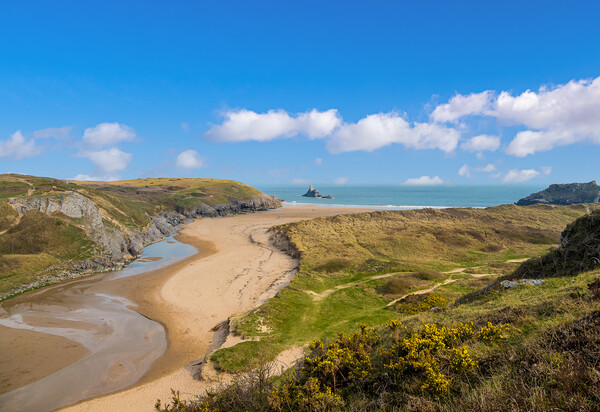 Broadhaven - Bosherston, Pembrokeshire. Picture Board by Colin Allen