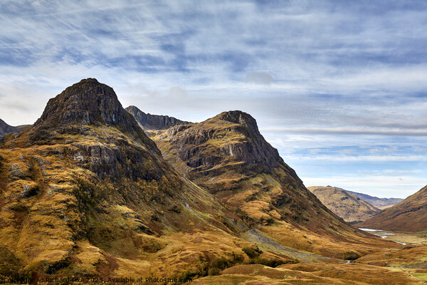 The Three Sisters Glen Coe Picture Board by Richard Pike