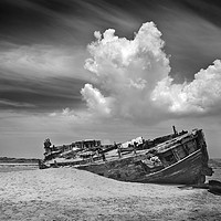 Buy canvas prints of Shipwreck at Crow Point by Richard Pike