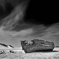 Buy canvas prints of Crow Point Shipwreck by Richard Pike
