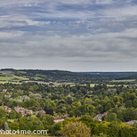 Buy canvas prints of Goring and Streatley from Lardon Chase by Richard Pike