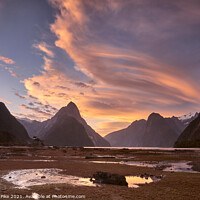 Buy canvas prints of Milford Sound Sunset by Richard Pike