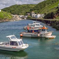Buy canvas prints of Boscastle harbour Cornwall by Len Pugh