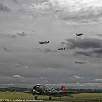 Buy canvas prints of WW2 Aircraft on a cloudy day by Ryan Smith