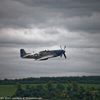 Buy canvas prints of P-51D Mustang low level flying by Ryan Smith
