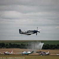 Buy canvas prints of P-51D Mustang low level flying by Ryan Smith