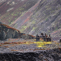 Buy canvas prints of The Old Slate Works - Dinorwic Slate Quarry Wales by Geoff Moore