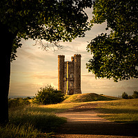Buy canvas prints of Broadway Tower Sunset Path by Geoff Moore