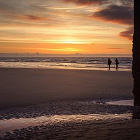 Buy canvas prints of Golden Hour on The Beach by Phil Clayton