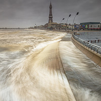 Buy canvas prints of Blackpool sea front, Lancashire, North West, Unite by Simon Booth