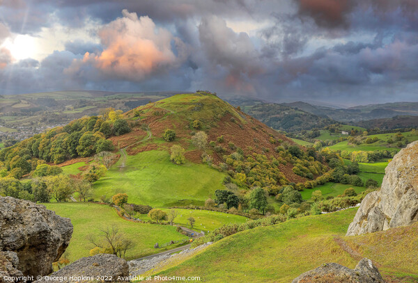 Castel Dinas Bran Picture Board by George Hopkins