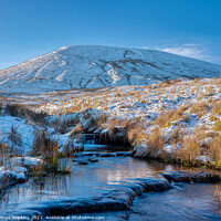 Buy canvas prints of Winter scene of Pendle Hill by George Hopkins