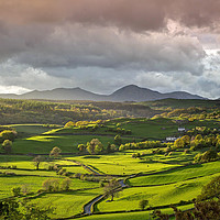 Buy canvas prints of Late Evening Light in the Colton Valley by George Hopkins