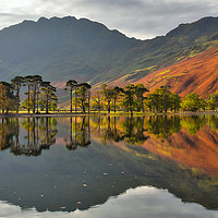 Buy canvas prints of Reflections at Lake Buttermere by George Hopkins