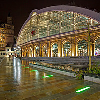 Buy canvas prints of A Quiet Evening at Lime Street Station in Liverpoo by George Hopkins