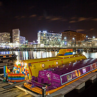 Buy canvas prints of Yellow Submarine at Albert Dock in Liverpool by George Hopkins