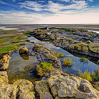 Buy canvas prints of The Rock Pools at the End of Humphrey Headland by George Hopkins