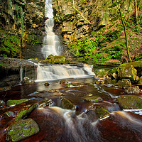 Buy canvas prints of Mill Gill Force Waterfall by George Hopkins