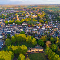 Buy canvas prints of Aerial view of Knaresborough by mike morley