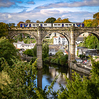Buy canvas prints of Knaresborough Viaduct North Yorkshire by mike morley