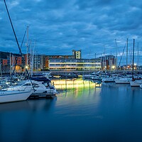 Buy canvas prints of Boats at Swansea marina by Bryn Morgan
