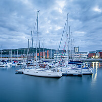 Buy canvas prints of Boats at Swansea marina by Bryn Morgan