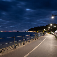 Buy canvas prints of Mumbles pier and waterfront at daybreak on an Autu by Bryn Morgan