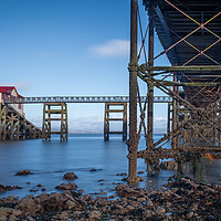 Buy canvas prints of The old boathouse on Mumbles pier by Bryn Morgan