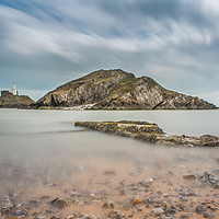 Buy canvas prints of Mumbles lighthouse - Long exposure. by Bryn Morgan
