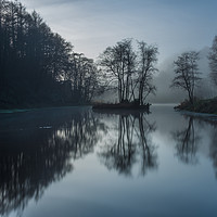 Buy canvas prints of The lake at Penllergaer woods. by Bryn Morgan