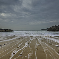 Buy canvas prints of Pebbles on the beach at Rotherslade bay. by Bryn Morgan