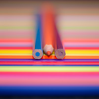 Buy canvas prints of Coloured pencils. by Bryn Morgan
