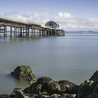 Buy canvas prints of The new RNLI lifeboat house on Mumbles pier. by Bryn Morgan