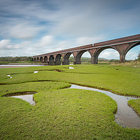 Buy canvas prints of  The Eleven Arches railway viaduct, Pontarddulais. by Bryn Morgan