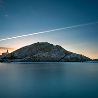 Buy canvas prints of Early morning at Mumbles lighthouse. by Bryn Morgan