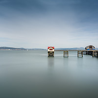 Buy canvas prints of The old Boat and new house on Mumbles pier. by Bryn Morgan