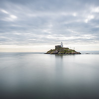 Buy canvas prints of Mumbles lighthouse viewed from the pier. by Bryn Morgan